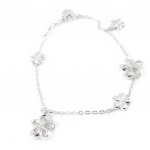 Altesse [H3152] - Bracelet Argent 'Marguerites' Blanc