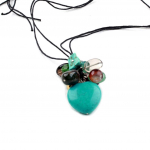 Les Tr&eacute;sors De Lily [K1646] - Collier 'Min&eacute;ralia' turquoise multicolore įvairiaspalvis