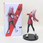 21cm Anime DARLING in the FRANXX Figūrėlė Žaislas Zero Two 02 PVC Veiksmo Figūrėlė Kolekcinis Modelis Žaislai Kalėdoms