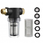 Sodo žarnos filtras slėginės plovimo angos vandens nuosėdų filtro priedui 100 ir 40 akių