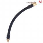 Guminės žarnos lankstus padangos vožtuvo prailginimo vamzdžio adapteris padangų pripūtimo siurbliui 20CM