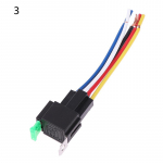 1 vnt. 4 kontaktų / 5 kontaktų 30 A automatinė relė su saugiklio ritės įtampa 12 V / 24 V nuolatinės srovės relė, transporto priemonės rel. 12V/5P