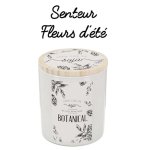 Les Tr&eacute;sors De Lily [A2306] - Bougie parfum&eacute;e soja 'Botanical' - 10x9 cm (fleurs d'&eacute;t&eacute;) smėlis