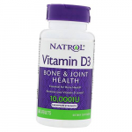 Vitaminas D3, kaulų ir sąnarių sveikata, vitaminas D3 10000, Natrol 60 tabs (36358022)