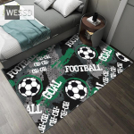 Futbolo kilimas Animacinių filmų miegamojo kilimas, skirtas mink&scaron;tam flaneliniam paauglių kilimui 150x240cm 1pcs