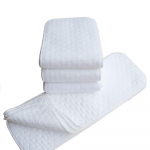 Naujos 2vnt kūdikių baltos medvilnės audinio sauskelnių plaunamos sauskelnės One Size balta