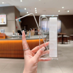 Rie&scaron;o dirželio dėklas, skirtas Samsung Galaxy Z Fold 3 4 Fold4 Ultimate Skin Feel Apsauga rankoje sulankstomas Zfold3 paprastas dangtelis For Samsung Z Fold 4 gryna
