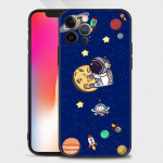 Telefono apvalkalas Apple iPhone 14 13 12 11 Pro Max 13 12 Mini Xs Max Xr X 7 8 Plus 6 6s dangtelis silikoninis dėklas Mielas animacinis astronautas For iPhone 6 6S Plus