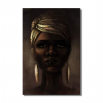 Afrikos juoda ir auksinė moteris skandinavi&scaron;ki plakatai ir spaudiniai drobės tapyba namų dekoras skandinavi&scaron;kas sienų menas paveikslas svetainei 21x30 No Frame