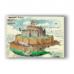 Porco Rosso Skraidantis pilis danguje Hayao Miyazaki Drobės tapyba Paveikslai ant sienos Vintažinis plakatas Dekoratyvus namų dekoras 30cm&times;40cm NoFrame