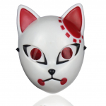 Japonijos anime demonų žudiko kaukė Kimetsu No Yaiba Cosplay Sabito Kamado Tanjirou Helovino vakarėlio kostiumų rekvizitai ABS kaukės