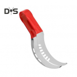 Arbūzų pjaustyklė maisto klasė 304 nerūdijančio plieno neslystanti plastikinė rankena, saugi greito pjaustymo vaisiams meliono pjaustyklė pjaustymo pjovimo įrankiai virtuvės prietaisai S raudona