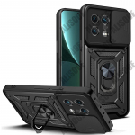 Skirtas Xiaomi 13 Pro 13 Lite Case Slide Lens Protect Cover Xiaomi 12T 12X 11 Redmi 12 12C POCO M5 M5S C40 X4 GT X4 X3 F3 F4 For POCO C40 juoda