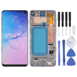 TFT skystųjų kristalų ekranas, skirtas Samsung Galaxy S10 SM-G973 skaitmenintuvui, visas komplektas su rėmeliu, nepalaiko pir&scaron;tų atspaudų identifikavimo