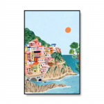 Garsus Miesto Turizmo Plakatas Turkija Italija Portugalija Peizažas Sienų Menas Aliejinis Paveikslas Skandinavi&scaron;ko Stiliaus Svetainės Namų Dekoracija Paveikslas 21X30cm No Frame