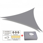 Pavėsinės burės, Trikampis sodo vidinis kiemas UV atsparus vandeniui atsparus poliesterio tentas, baseino tentas, kempingo žygių burių stogelis