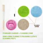 Akumuliatorinė elektrinė &scaron;luota Buitinė automatinė valymo &scaron;luostė Grindų va&scaron;kavimo ir poliravimo ma&scaron;ina rožinė