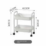 5-pakopių didelio apkrovimo metalinis universalus riedantis laikymo vežimėlis su užrakinamais ratukais, daugiafunkcinės laikymo lentynos virtuvei, svetainei, biurui, 2 layer