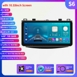 Hizpo 9'' 10,33 colio 2 din Android Autoradio GPS, skirtas Mazda 3 Mazda3 2011&ndash;2013 Automobilių radijas Multimedijos vaizdo grotuvas Sumanus ekranas Carplay Auto 4G S6 8Core 6G 64G AI