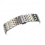 19 mm Le Locle serijos T006407A T006408A T006407.408 serijos laikrodžio apyrankė Tvirtas nerūdijančio plieno apyrankės vyri&scaron;kas dirželis T006 apyrankė T006-19mm rožinio aukso spalvos/sidabras