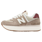 New Balance 574+ &bdquo;Driftwood&ldquo; moteri&scaron;ki sportbačiai, rudi, skalbti, bordo, jūros druska WL574ZKA 37