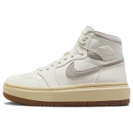 Air Jordan 1 Elevate High SE Sail College Grey Moteri&scaron;ki sportbačiai Kreminiai &Scaron;viesiai vaniliniai Guminiai Vidutini&scaron;kai rudi DZ3744-100 38.5
