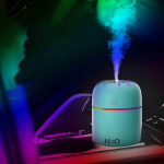 300 ml mini ne&scaron;iojamas itin tylus USB įkrovimo LED naktinis oro drėkintuvas One Size žalia