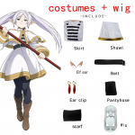 Ysir Frieren laidotuvėse Cosplay kostiumas Frieren Magic Cosplay kostiumas XL pilka/balta