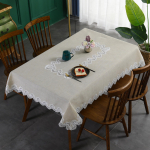 Vintažinė lininė staltiesė, sugerianti buitinė kavos staltiesė, atspari dėvėjimuisi staltiesė, auk&scaron;tos kokybės audinio dekoratyvinė kvadratinė staltiesė 150*300