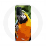 Coque pour Oppo A74 5G Aras Perroquet Orange vert