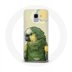 Coque pour Samsung Galaxy A8 2018 Amazone Perroquets Vert