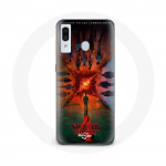 Coque pour Samsung Galaxy A40 Stranger Things Saison 4 Affiche Equipages de la Nouvelle Th&eacute;orie