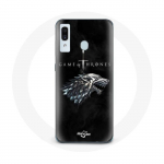 Coque pour Samsung Galaxy A20 Game of Thrones Saison 8 Le Tr&ocirc;ne de Fer La maison Stark Logo L'hiver