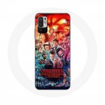 Coque pour Xiaomi Redmi Note 10T 5G Stranger Things Teaser Saison 4 Affiche Personnages Art
