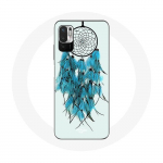 Coque pour Xiaomi Redmi Note 10T 5G Attrape R&ecirc;ve Bleu Fond Blanc