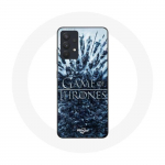 Coque pour Samsung Galaxy A13 4G / A13 4G Lite Game of Thrones saison 8 Episode 1 Le Tr&ocirc;ne de Fer Personnages logo Gris