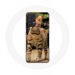 Coque pour Samsung Galaxy A13 4G / A13 4G Lite Bengal Race de chats dessin Anim&eacute;