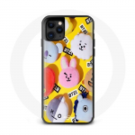 Coque pour Iphone 12 BTS Bangtan Sonyeondan BT21 Tata Chimmy Cooky Rj Shooky Koya Mang Et Van