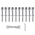 1 komplektas laipiojimo lynai i&scaron; nerūdijančio plieno augalų atramos lanksčios sieninės vielos grotelių rinkinys sodui A