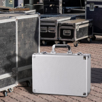 Aliuminio laikymo dėklas Įrankių dėžutės įrangos konteineris, skirtas įrankiams Kelionių duomenų kabelis