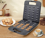 Pusryčių aparatas, sumu&scaron;tinių aparatas, vaflių aparatas, kevalų pyragų aparatas, elektrinis pyragų kioskas, rie&scaron;utų aparatas juoda