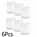 6 vnt permatomas stovyklavimo vienkartinis avarinis pončas, vandeniui atsparus lietaus paltas suaugusiems, ne&scaron;iojamas 6PCS balta