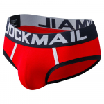 Kelnaitės JOCKMAIL medvilnės kontrastingos spalvos dizaino vyri&scaron;ki apatiniai M raudona
