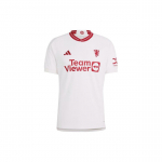 Adidas Manchester United 23/24 Ekologi&scaron;kas Laisvalaikio Futbolo Mar&scaron;kinėliai Vyri&scaron;ki Mar&scaron;kinėliai Debesų Baltumo IP1741 S