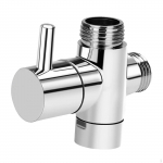 T adapteris perjungimo vožtuvas, 3 krypčių sriegis 20 mm, trys du&scaron;ai, tualetas, vonios kambarys