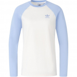 Adidas Originals Trefoil DC RC ilgomis rankovėmis mar&scaron;kinėliai su siuvinėtu logotipu ir spalvų blokais, apvalia i&scaron;kirpte, vyri&scaron;ki vir&scaron;utiniai drabužiai, &scaron;viesiai rožinės ir mėlynos spalvos, IS5376 XXL white