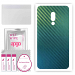 apgo Protective Skin Sticker for the back compatible with Meizu 16, Wrap Film, Foil, Vinyl - Pattern Carbon Chameleon CAKA1