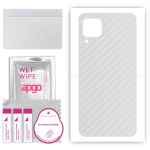 apgo Protective Skin Sticker for the back compatible with Huawei P40 lite, Wrap Film, Foil, Vinyl - Pattern Transparent Carbon