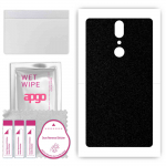 apgo Protective Skin Sticker for the back compatible with Umidigi Crystal, Wrap Film, Foil, Vinyl - Pattern Matte Black
