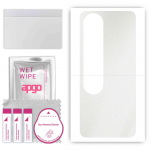 apgo Protective Skin Sticker for the back compatible with Oppo A58 5G, Wrap Film, Foil, Vinyl - Pattern Matte Transparent